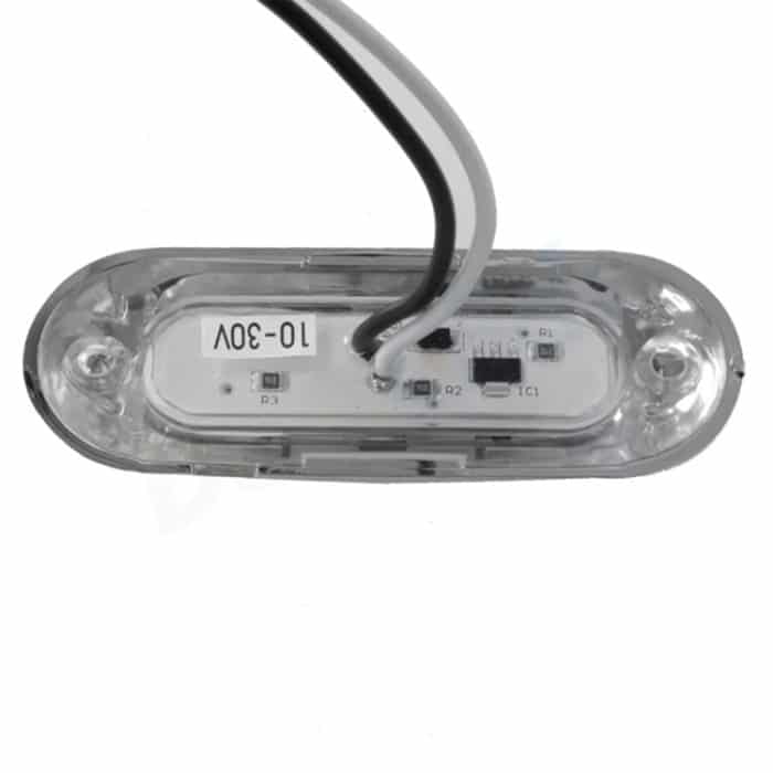 10 PCS DC 10-30V PKW LKW Anhänger Piranha 3-LED Seitenmarkierungsleuchten Glühlampe Lampe, Licht Farbe: Weiß – Bild 3