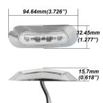 10 PCS DC 10-30V PKW LKW Anhänger Piranha 3-LED Seitenmarkierungsleuchten Glühlampe Lampe, Licht Farbe: Weiß – Bild 4