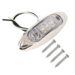 10 PCS DC 10-30V PKW LKW Anhänger Piranha 3-LED Seitenmarkierungsleuchten Glühlampe Lampe, Licht Farbe: Weiß – Bild 5