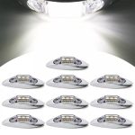 10 PCS DC 10-30V PKW LKW Anhänger Piranha 3-LED Seitenmarkierungsleuchten Glühlampe Lampe, Licht Farbe: Weiß – Bild 6