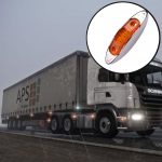 10 PCS DC 10-30V PKW LKW Anhänger Piranha 3-LED Seitenmarkierungsleuchten Glühlampe Lampe, Licht Farbe: Gelb