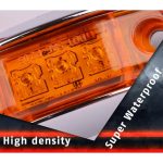 10 PCS DC 10-30V PKW LKW Anhänger Piranha 3-LED Seitenmarkierungsleuchten Glühlampe Lampe, Licht Farbe: Gelb – Bild 6