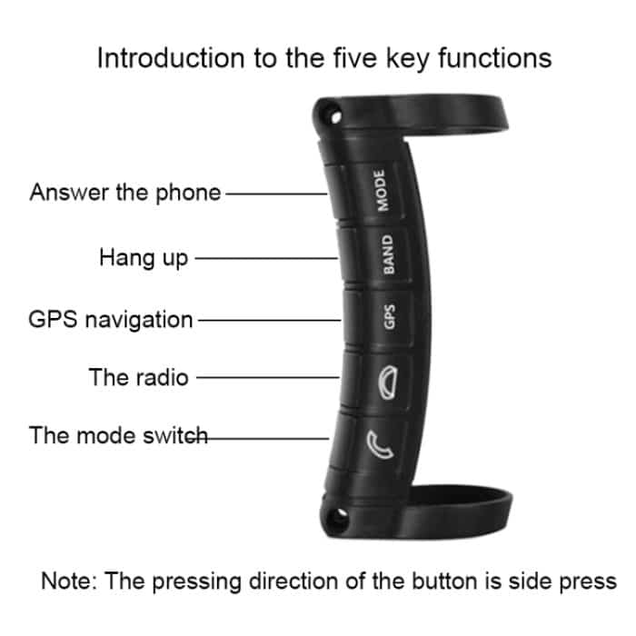 1 Stellen Sie die drahtlose multifunktionale DVD-Navigationsschlüssel-Fernbedienung für die universelle Lenkradsteuerung ein – Bild 4