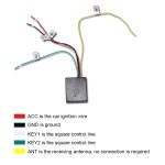1 Stellen Sie die drahtlose multifunktionale DVD-Navigationsschlüssel-Fernbedienung für die universelle Lenkradsteuerung ein – Bild 5