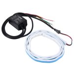 1,5 m Auto Auto wasserdicht Universal hinten bunt fließend Licht Rücklichter Rotlicht Bremslicht Gelb Licht Blinker Licht LED Lampe Streifen Heckdekoration, DC 9-36V – Bild 2