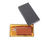 Universal Leder Flash Powder Texture Taille hängenden Reißverschluss Geldbörsen Schlüsselhalter Tasche (ohne Schlüssel), Flash Powder Texture Brown – Bild 6