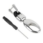 Auto-Schlüsselhalter aus Metall mit zwei Ringen, Key Holder With Two Rings(Black), Key Holder With Two Rings(Brown) – Bild 2