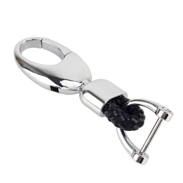 Auto-Schlüsselhalter aus Metall mit zwei Ringen, Key Holder With Two Rings(Black), Key Holder With Two Rings(Brown) – Bild 3