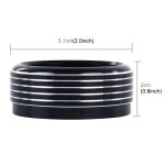 3 Stück Auto-Aluminium-Klimaanlagenknopfgehäuse für Subaru, For Subaru(Black), For Subaru(Gold), For Subaru(Blue), For Subaru(Red), For Subaru(Silver) – Bild 4