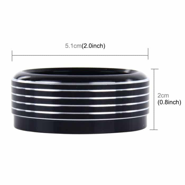 3 Stück Auto-Aluminium-Klimaanlagenknopfgehäuse für Subaru, For Subaru(Black), For Subaru(Gold), For Subaru(Blue), For Subaru(Red), For Subaru(Silver) – Bild 4