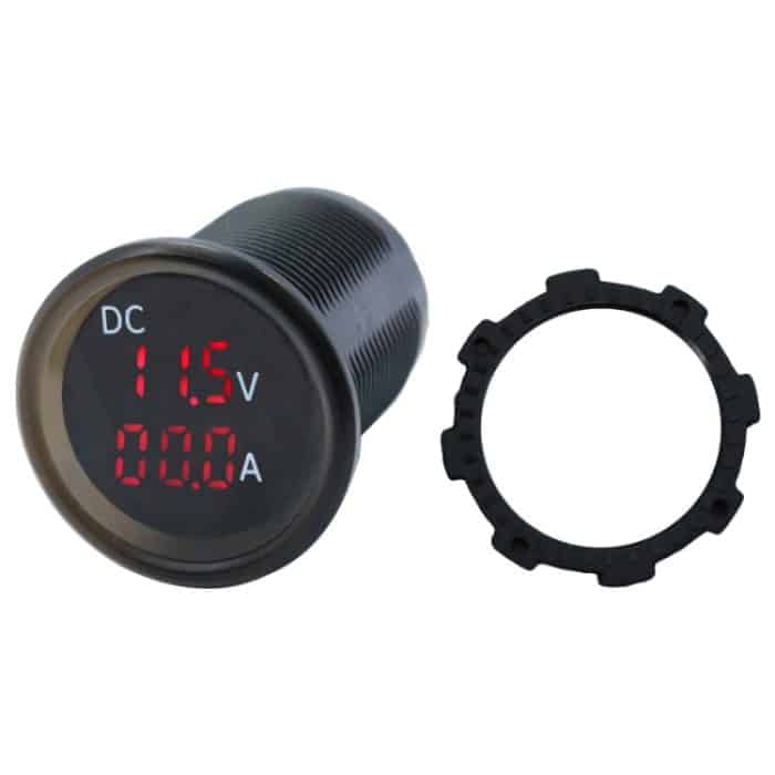 B3613 IP67 Wasserdichtes Fahrzeugmodifikation 4,5-30 V Voltmeter + Amperemeter – Bild 2
