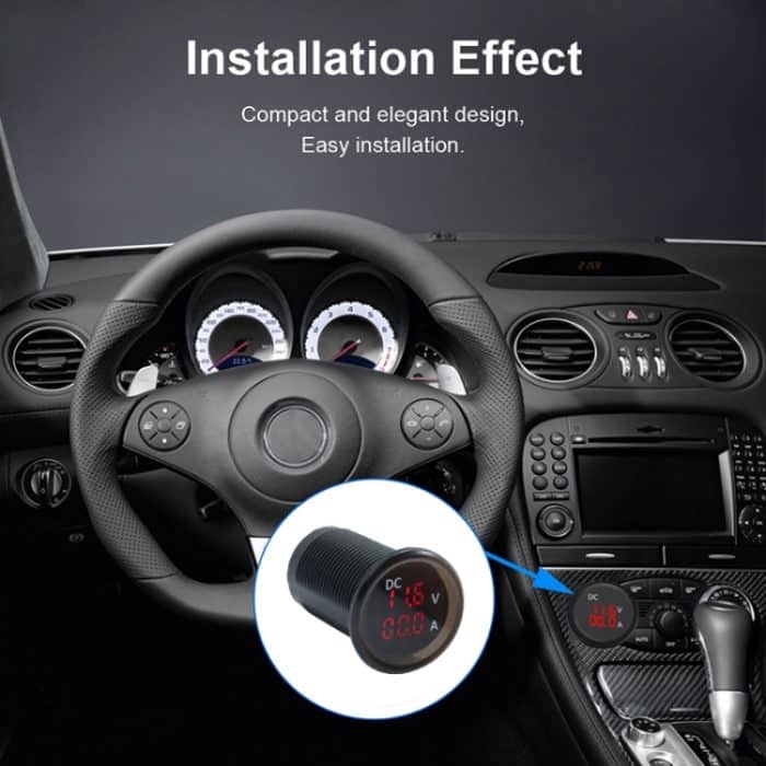 B3613 IP67 Wasserdichtes Fahrzeugmodifikation 4,5-30 V Voltmeter + Amperemeter – Bild 11