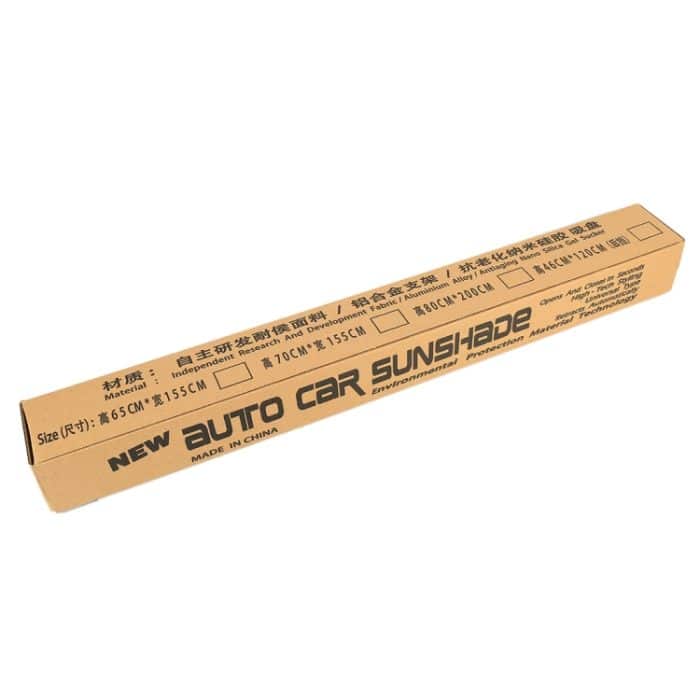 Auto einziehbare Windschutzscheibe Sonnenschutz Block Sonnenschutz Abdeckung für Solar UV Protect, Größe: 80cm – Bild 5