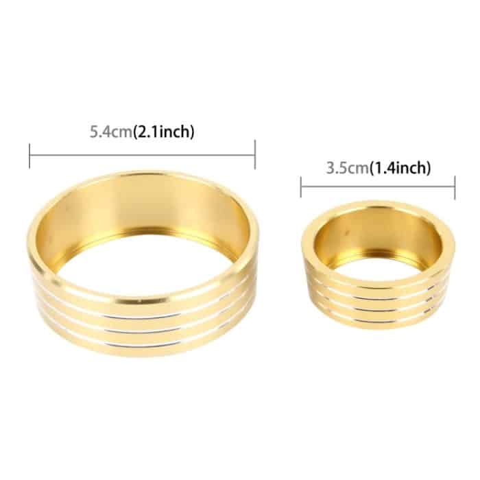 3 Stück Auto-Aluminium-Klimaanlagenknopfgehäuse für Honda, For Honda(Gold), For Honda(Blue), For Honda(Red) – Bild 4