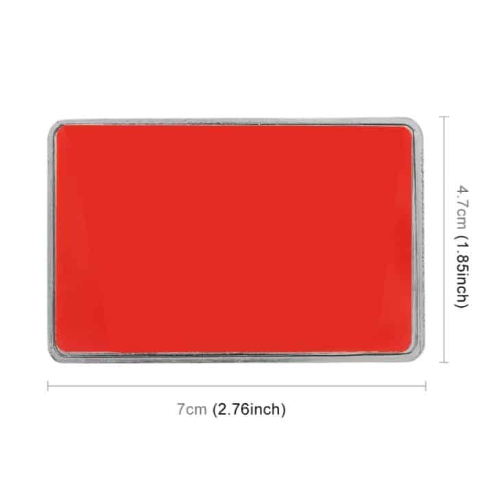 Universeller dekorativer VIP-Metallaufkleber mit Frankreich-Flagge in rechteckiger Form für das Auto, France Flag (Gold), France Flag (Silver) – Bild 3