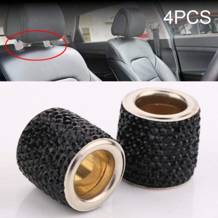 4 Stück Auto-Kristall-Kopfkissen, modifizierte Dekoration – Bild 1