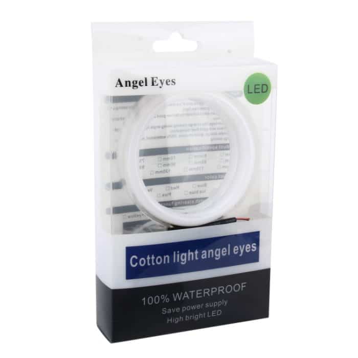 2 PCS 2,5 Zoll 3 W Weißlicht + Gelblicht Auto Angel Eyes Light, DC 12 V Kabellänge: 50 cm – Bild 6