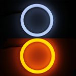 2 PCS 3 Zoll 6W Weißes Licht + Gelbes Licht Auto Angel Eyes Light, DC 12V Kabellänge: 50 cm – Bild 7