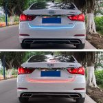 1,5 m Auto Auto wasserdichtes universelles vierfarbiges Rücklicht mit Rücklicht, Rücklichtregler, eisblaues Lichtfahrlicht, Rücklicht mit weißem Licht, Bremslicht mit rotem Licht, Blinklicht mit gelbem Licht, LED-Lampenstreifen-Heckdekoration – Bild 7