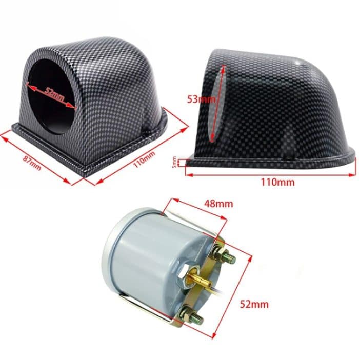 52mm 12V Universal Car Modified LED Weißlicht Turbo Boost Gauge – Bild 5