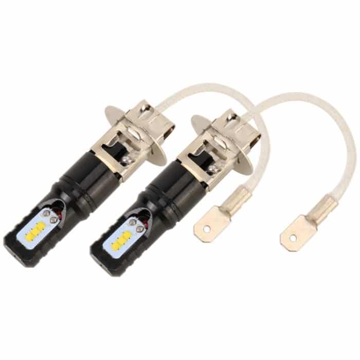 2 Stück H3 DC12V / 4,5 W / 6000 K / 360 lm Auto-LED-Nebelscheinwerfer mit 6 CSP-Lampenperlen, weißes Licht, H3 (Black), H3 (Silver) – Bild 2