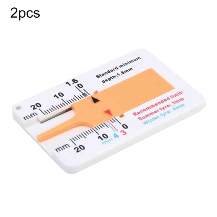 2 Stück 0–20 mm Kunststoff-Profilplan-Refinding-Runden Refining Outcome Exists Tread Tablets Kunststoff-Reifenprofil-Tiefenmesser, Plastic Tire Tread Depth Gauge, Plastic Tire Tread Depth Gauge(Blue) – Bild 1