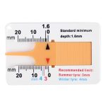 2 Stück 0–20 mm Kunststoff-Profilplan-Refinding-Runden Refining Outcome Exists Tread Tablets Kunststoff-Reifenprofil-Tiefenmesser, Plastic Tire Tread Depth Gauge, Plastic Tire Tread Depth Gauge(Blue) – Bild 4
