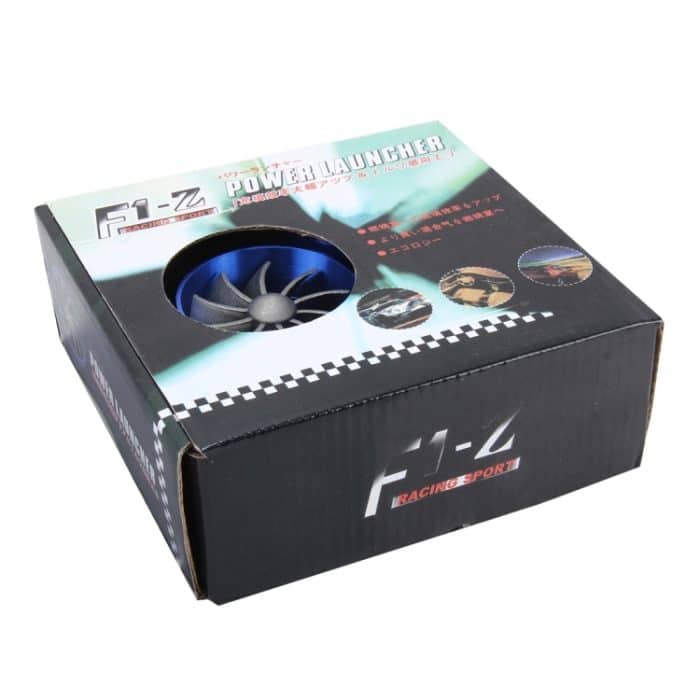 Auto Edelstahl Universal Supercharger F1-Z Einseitige Turbine Lufteinlass Kraftstoffsparer Turbo Turbo Ladegerät Lüfter Set Kit – Bild 7