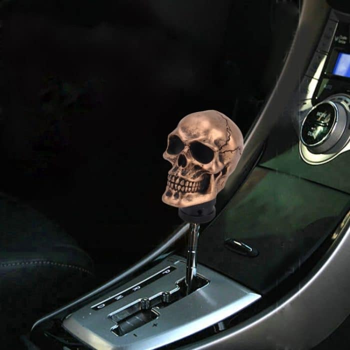 Universal Skull Head Shape Manuelle oder automatische Schaltknauf Fit für alle Autos – Bild 1