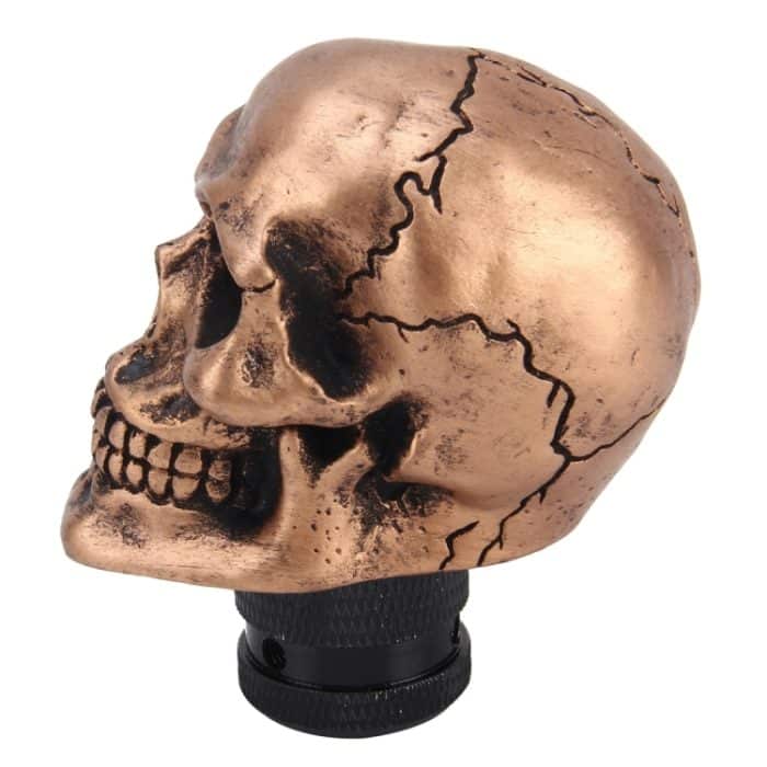 Universal Skull Head Shape Manuelle oder automatische Schaltknauf Fit für alle Autos – Bild 5