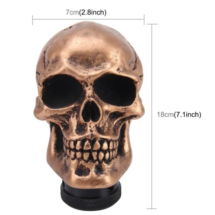 Universal Skull Head Shape Manuelle oder automatische Schaltknauf Fit für alle Autos – Bild 6