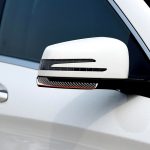 2 PCS Car Carbon Fiber Rückspiegel Antikollisions-Streifenschutzgitter Verkleidungen für Mercedes-Benz – Bild 6