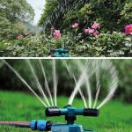 Automatische rotierende Düse für den Garten Automatische 360-Grad-Sprinkler-Garten-Rasenbewässerungsdüse, anwendbar für 3/4-Zoll-Wasserleitungen (blau) – Bild 7