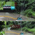Automatische rotierende Düse für den Garten Automatische 360-Grad-Sprinkler-Garten-Rasenbewässerungsdüse, anwendbar für 1/2-Zoll-Wasserleitungen (blau) – Bild 8