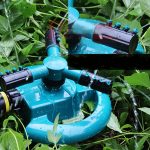 Automatische rotierende Düse für den Garten Automatische 360-Grad-Sprinkler-Garten-Rasenbewässerungsdüse, anwendbar für 1/2-Zoll-Wasserleitungen (blau) – Bild 9