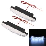 1 Paar DC9-16V 2W 120LM 7000K 8 SMD-5050-LEDs Rundauto DRL & Blinker