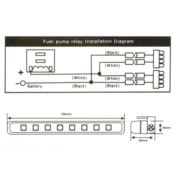 1 Paar DC9-16V 2W 120LM 7000K 8 SMD-5050-LEDs Rundauto DRL & Blinker – Bild 4