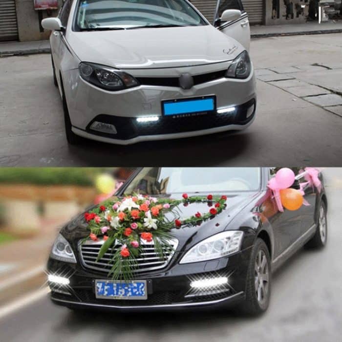 1 Paar DC9-16V 2W 120LM 7000K 8 SMD-5050-LEDs Rundauto DRL & Blinker – Bild 7