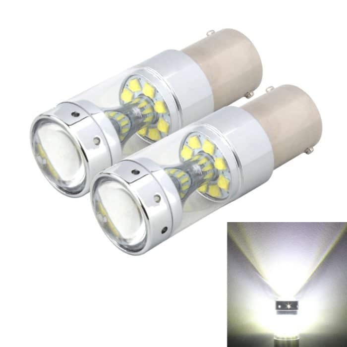 2 Stück 1156 60 W 1200 LM 6000 K Auto-Bremslichter, Blinker, Rückfahrlicht mit 12 CREE XB-D-Lampen, DC 12 V, 1156 – Bild 1