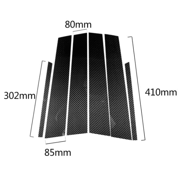 Auto Carbon Faser B Säule Dekorativer Aufkleber für Mercedes-Benz W204 2007-2013 – Bild 2