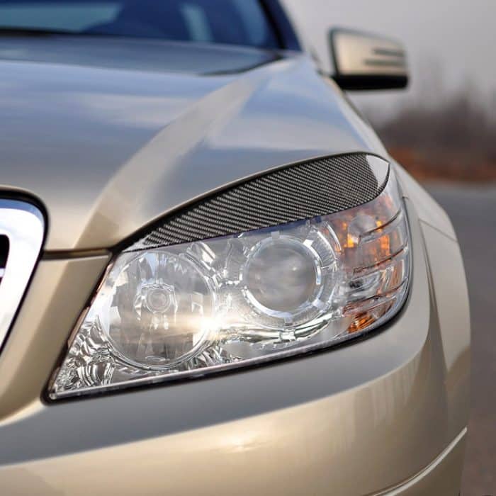 Auto Carbon Fiber Light Augenbraue für Mercedes-Benz W204 Pre-Facelift 2008-2011 – Bild 6