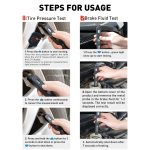 Auto 2 in 1 Diagnosewerkzeug Bremsflüssigkeit Flüssigkeitsreifendruckprüfer – Bild 7