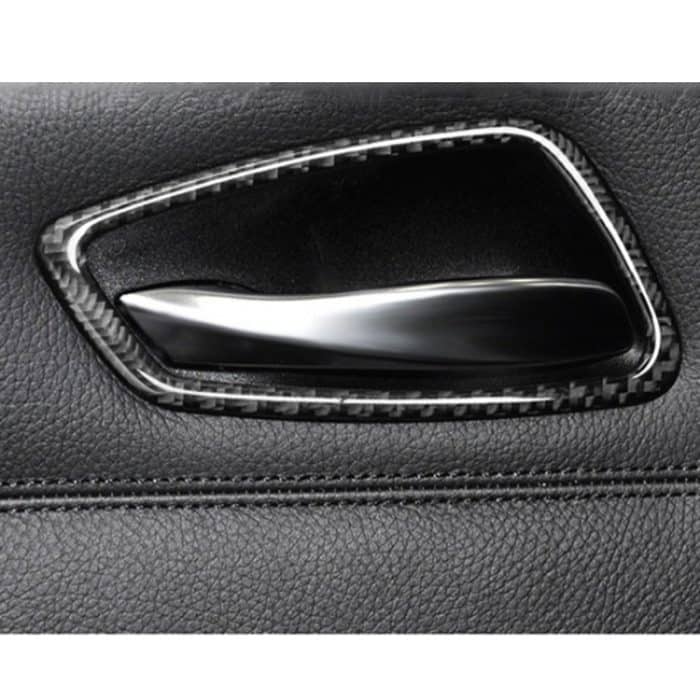 4 PCS Autotür Innengriff Einfarbiger Carbonfaser-Aufkleber für BMW E90 / E92 / E93 2005-2012 – Bild 3