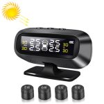 Universal Car Wireless Solarenergie TPMS Reifendruck-Alarmsystem Externer Reifenmonitor