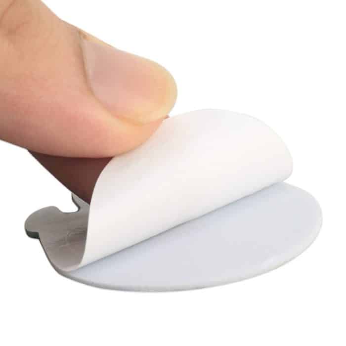 Goldschädel mit roten Augen Metall Autoaufkleber – Bild 4