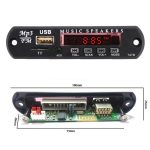 Auto 12V Audio Bluetooth MP3 Player Decoder Board FM Radio TF USB 3,5 mm AUX, ohne Aufnahme – Bild 2