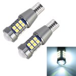 2 PCS T15 DC9-16V / 7,5W / 6000K / 600LM Auto-Rückfahrscheinwerfer 27LEDs SMD-3030-Lampen