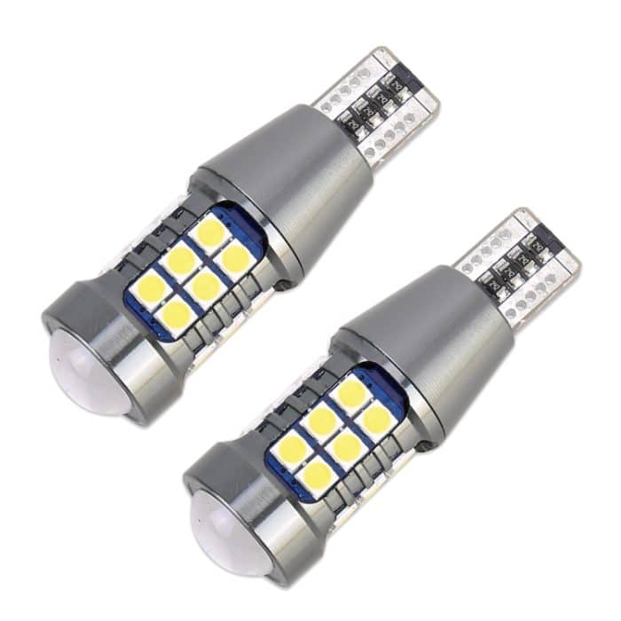 2 PCS T15 DC9-16V / 7,5W / 6000K / 600LM Auto-Rückfahrscheinwerfer 27LEDs SMD-3030-Lampen – Bild 2