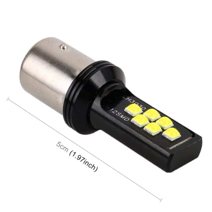 2 Stück 1156 DC9–16 V/3,5 W Auto-Blinker, 12 LEDs, SMD-ZH3030-Lampen, mit Konstantstrom, 1156 (White Light), 1156 – Bild 3