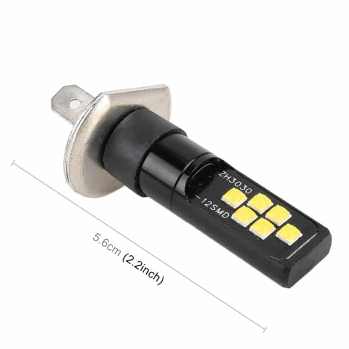 2 Stück H1 DC9-16V / 3,5 W / 6000 K / 320 lm Auto-Nebelscheinwerfer 12 LEDs SMD-ZH3030 Lampen, mit Konstantstrom, H1 – Bild 3